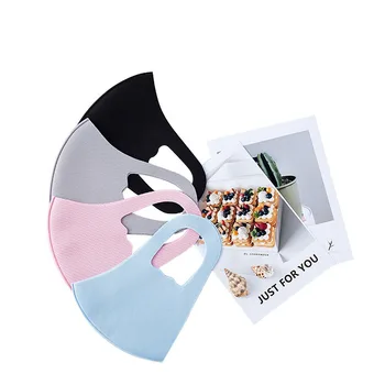 

Unisex Soft Ice Silk Cotton Mask Summer Breathing Black/Pink Anti-Dust PM2.5 Face Mask Outdoor Riding Earloop Mouth Face Cover