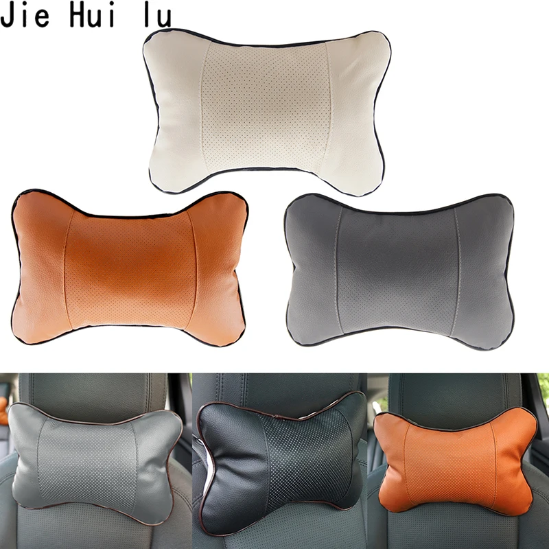 

1pc PVC Leather Breathable Mesh Auto Car Neck Rest Headrest Cushion Pillow