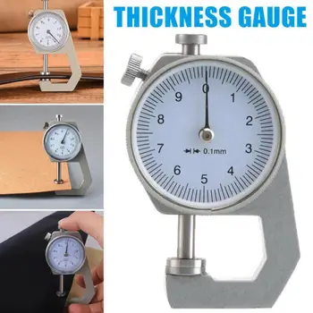 

Leather Paper Dial Thickness Gauge 0-10mm 0.01mm Metal High Case Precision Micrometer Instrument Width Tester Tools Measuri W6H6