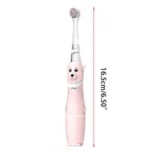 Детская Водонепроницаемая зубная щетка милый медведь ручка светодиодный инструмент для чистки полости рта 50JF