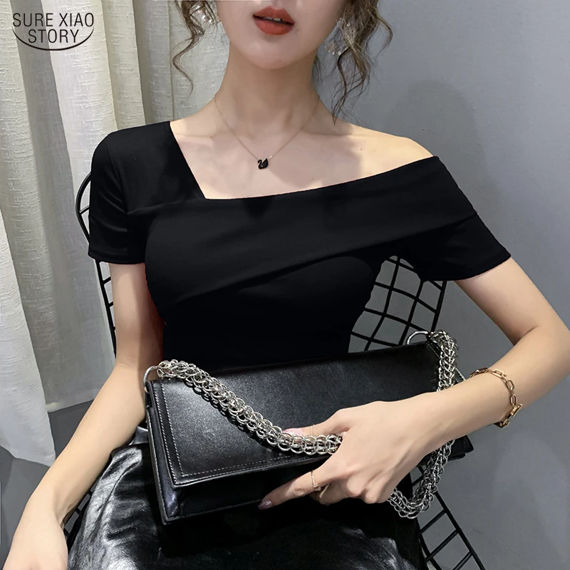 Fashion Hollow Out T-shirt Women Korean Clothes 2022 New Summer White Black  Tops Ropa Mujer Bottoming Shirt Tees 10060 - T-shirts - AliExpress