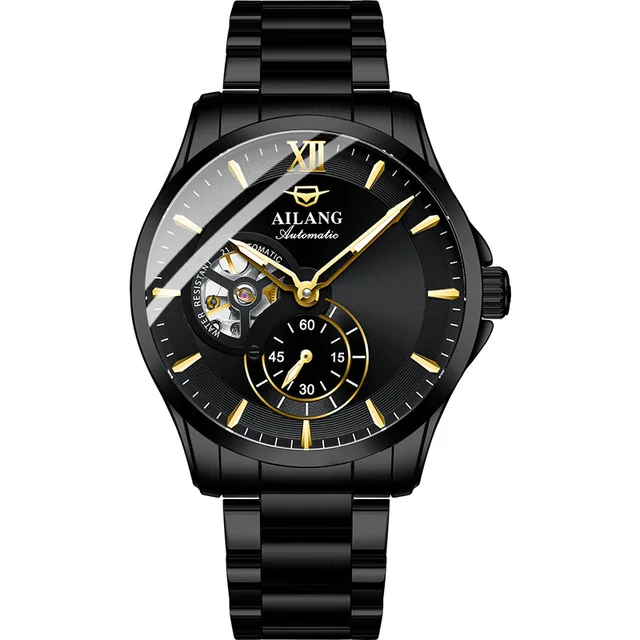 AILANG Fashion BusinessTop Brand Luminous Waterproof Men's Watch Stainless Steel Simple Men Automatic Mechanical Watches 8627 