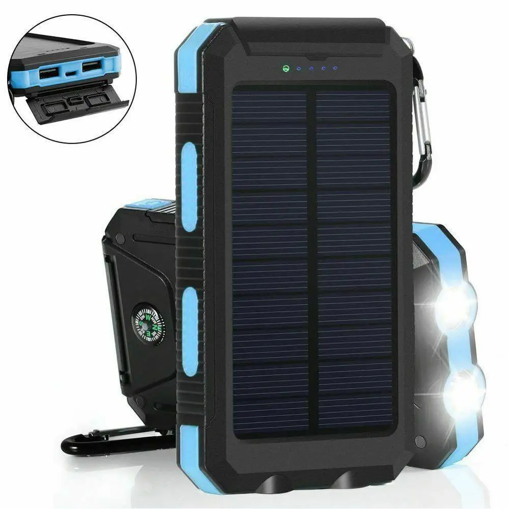 AKASO Solar 20000mah F5S для всех телефонов зарядное устройство аккумулятор портативный