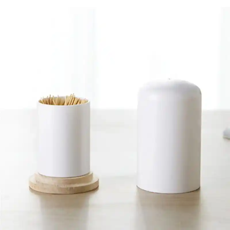 Organizador pequeno de almacenamiento de palillos de dientes Q-tips Cacto SODIAL Soporte de Bastoncillo de algodon
