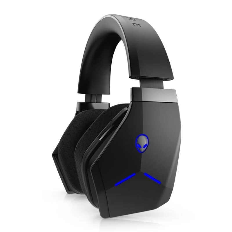 本物のalienwareaw9 7 1バーチャルサラウンド3 5ジャックフルサイズヘッドホンワイヤレス 有線ゲーミングヘッドセット マイクロフォン Aliexpress