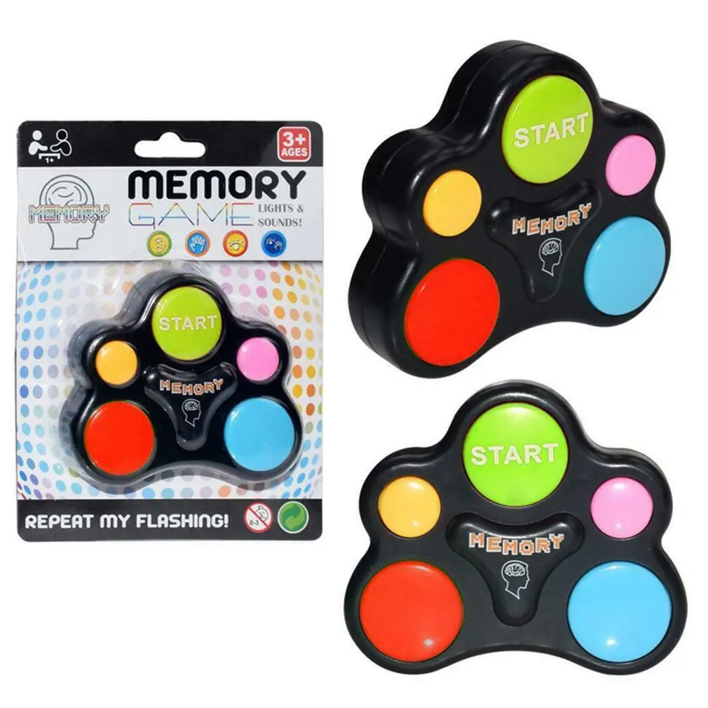 

Children Puzzle Memory Game Console LED Light Sound Interactive Educational Toy Training Hand Brain Coordination Kids Gift