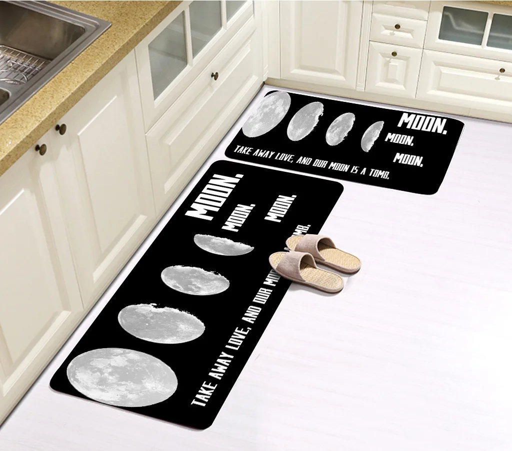 Long Kitchen Mat Bath Carpet Floor Mat Home Entrance Doormat Tapete Absorbent Bedroom Living Room Floor Mats Modern Kitchen Rugs