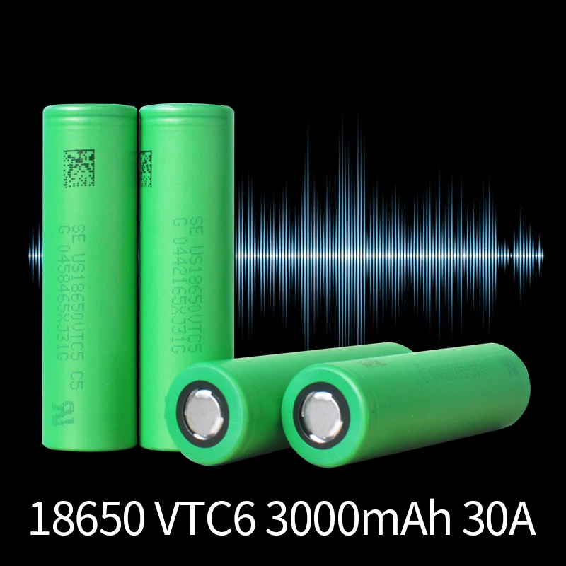 Литий-ионный аккумулятор VTC6 18650 перезаряжаемая батарея 3 7 в 3000 мАч 30 А для