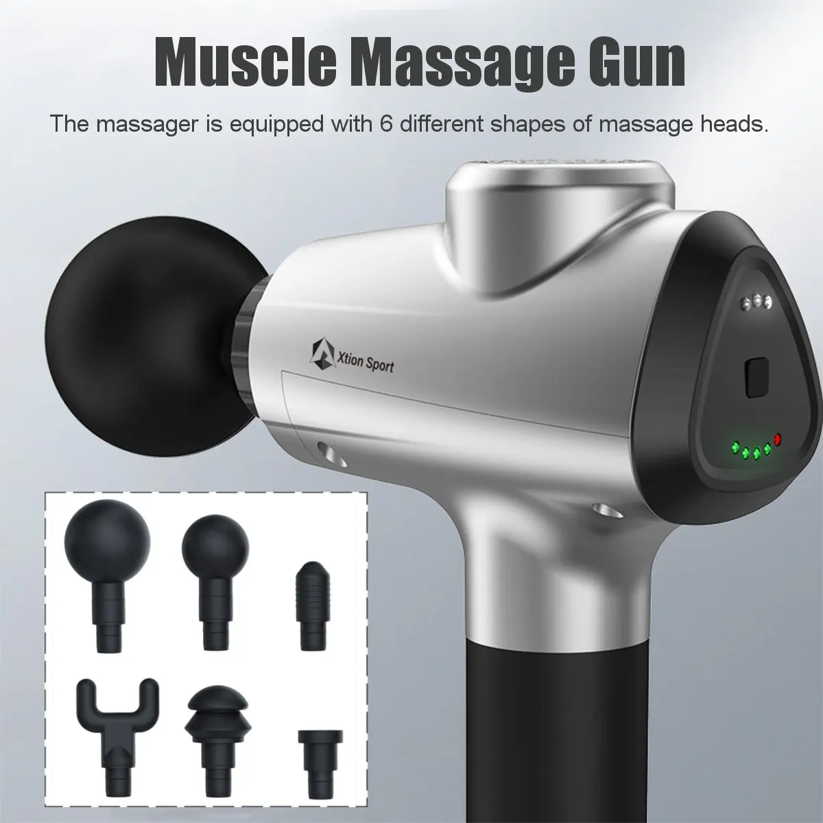 

3 Levels Tissue Muscle Massage Guns Machine Handheld Vibrating Exercising Device Adjustable Electric Muscle Massager Therapy