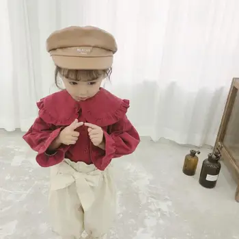 

2020 New Style Girls Corduroy Shirt Spring Fashion Girls Blouse 1-6t PP712