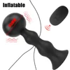 85mm Wireless Remote Control Inflatable Anal Butt Plug Anal Dilator Male Prostate Massager Anal Beads Vibrator Anal Sex Toys 1