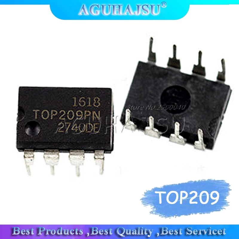 10pcs TOP209P TOP209PN TOP209 LCD management chip DIP8 soared 1PCS/LOT Brand new authentic spot can be purchased directly | Электронные