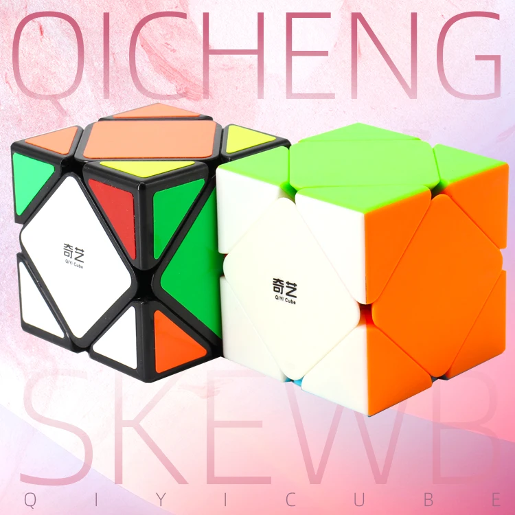 Qiyi Qicheng детская головоломка-кубик Skewbcube 3x3x3 Stickerless Magic speed Cube 3x3 Головоломка Развивающие игрушки для детей