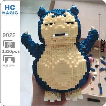 Snorlax Stand Карманный Монстр Пикачу Venusaur Blastoise мини строительство алмаз маленькие блоки игрушка Charizard Gyarados Snorlax Jigglypuff без коробки - Цвет: Snorlax Stand
