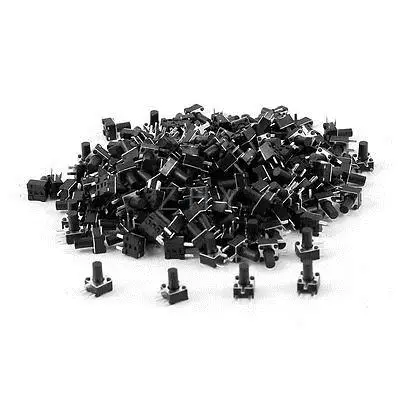 

200 Pcs PCB Mounted Momentary 3-pin Tact Pushbutton Switch 4.5mmx4.5mmx7mm