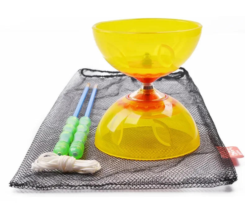 Спортивная игрушка 3 подшипника для начинающих Diabolo чаша с ручками струна жонглирование Классическая Детская игрушка спиннинг китайский йо-йо игра подарок