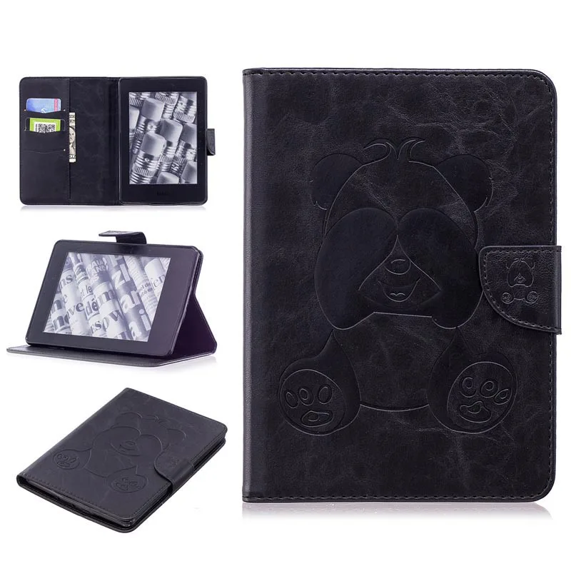 Black Ультра тонкий умный кожаный чехол-футляр на магните для Amazon Kindle Paperwhite " E-Reader 10th Generation Release - Цвет: Black