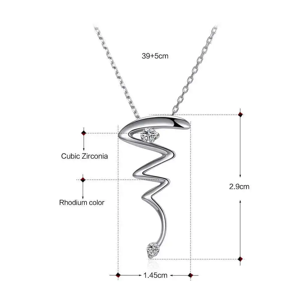 lightning necklace silver (1)