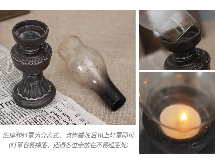 Nostalgic Kerosene Lamp Candle Holder