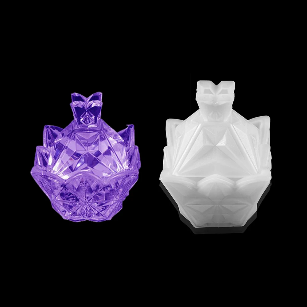 

1 Set 3D Pyramid Box Silicone Molds Crystal Storage Case Epoxy Resin Mold For DIY Jewelry Making Crafts Home Decor Accessories