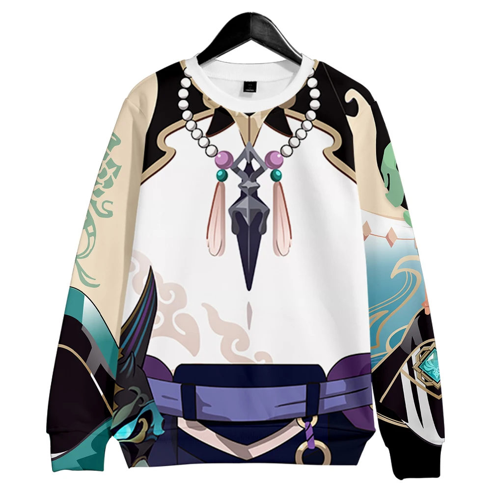 

Genshin Impact XIAO 3D print autumn and winter Holiday passionate style Men/Women Japan Kawaii Dress up clothes Round