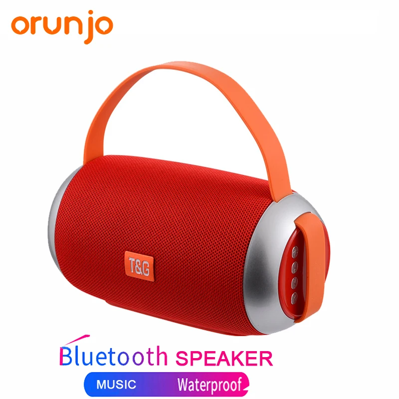 Беспроводная колонка Orunjo TG112 сабвуфер уличная Bluetooth FM портативная стереоколонка