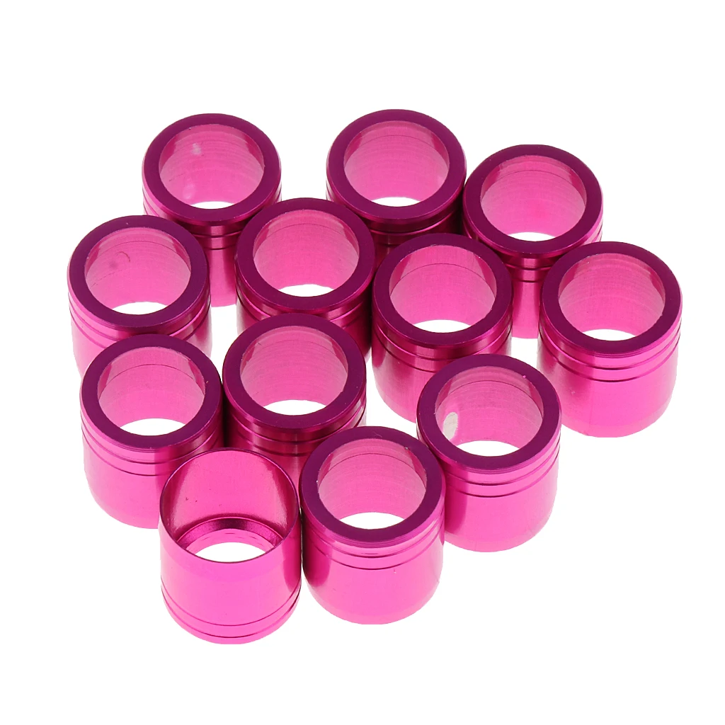 Archery Arrow Explosion-proof Ring For Outer Diameter 7.6mm Arrow Shaft, Set of 12 Various Color
