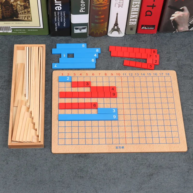 

Division Teaching Aids Preschool by Montessori Board Small +/- Children Mathematics Shipped Wooden Toys Mainland China
