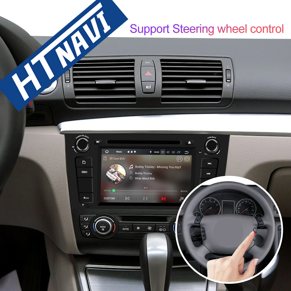 Discount Car DVD Touch Screen Car Radio Two Din Bluetooth Car Multimedia Player Stereo For BMW 1 Series 120i 125i E81 E88 2004-2011 1