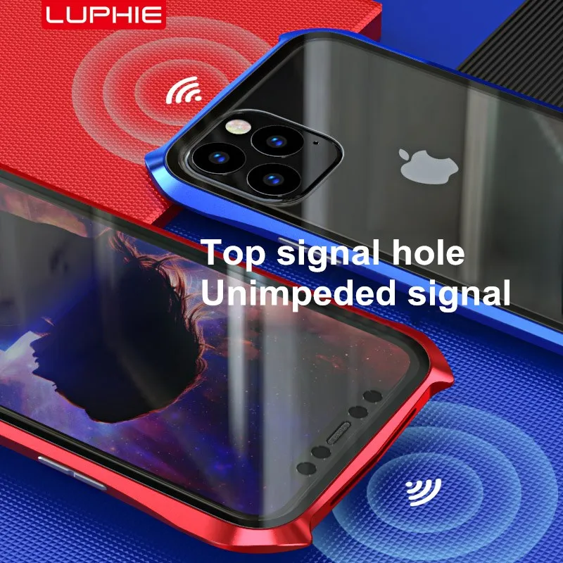 Для Apple iPhone 11 2019 чехол Стиль летучая мышь тонкая металлическая рамка Анти взрыв