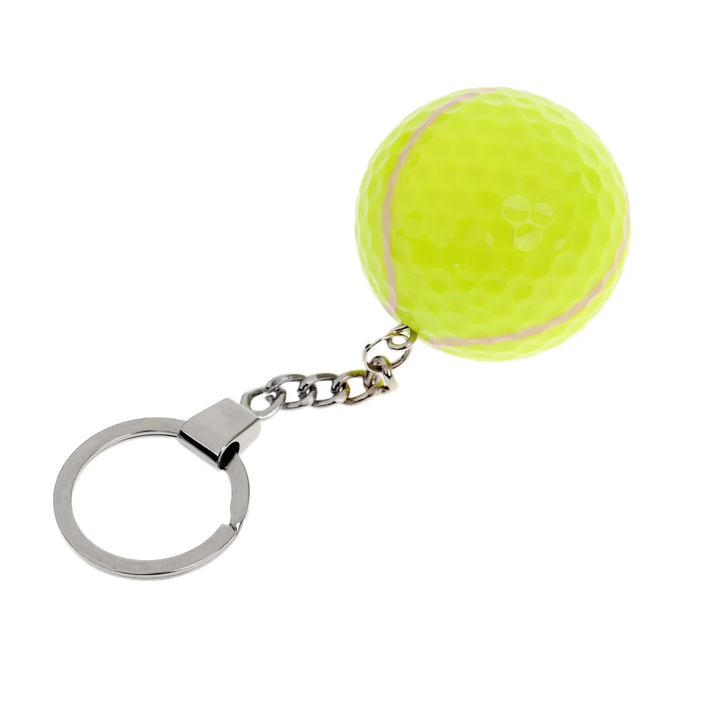 Golf Ball Key Chain Golf Key Ring Cute Purse Bag Pendant Decoration Gift for Golf Lovers