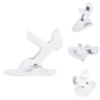 

1set Wall Mount 2 Angle Flag Pole Holder Mounting Flagpole Aluminium Windsock Multipurpose Alloy Flag White Bracket Base
