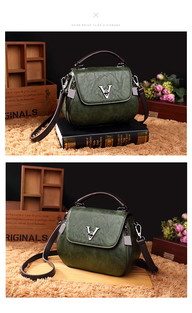 Cow Leather Women Shoulder Bags 2021 Solid Color Crossbody Messenger Purse Retro Top-Handle Bag Tote Shopping Handbags