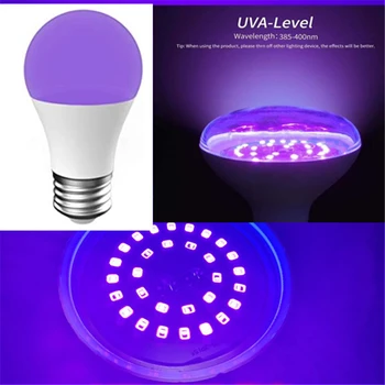 

E27 UVC Ultraviolet UV Light Tube Bulb Disinfection Lamp Ozone Sterilization Mites Lights Germicidal Lamp Bulb AC 220V 5W 7W 9W
