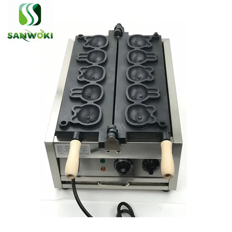 Электрическая вафельница в форме медведя и кролика с героями мультфильмов |