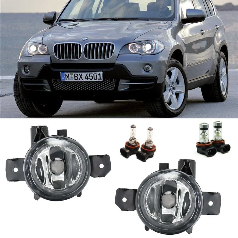 Для BMW X5 E70/E70 LCI 2007 2008 2009 2010 2011 2012 2013 Противотуманные фары H11 12В 55 Вт галогенные/светодиодный противотуманная фара автомобиля-Стайлинг