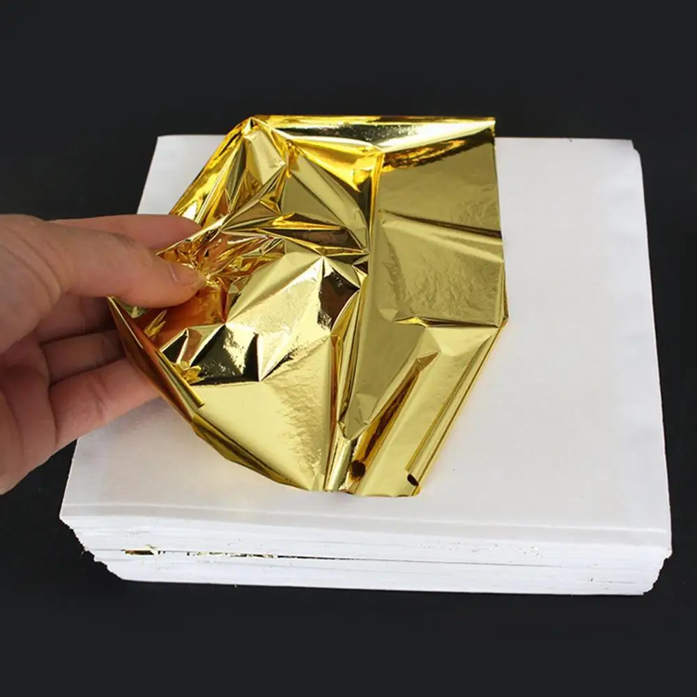 14 Cm Hand Wrinkle Paste Gold Foil Paper, No Oxidation, No Blackness No Volume Direct Hand Not Broken