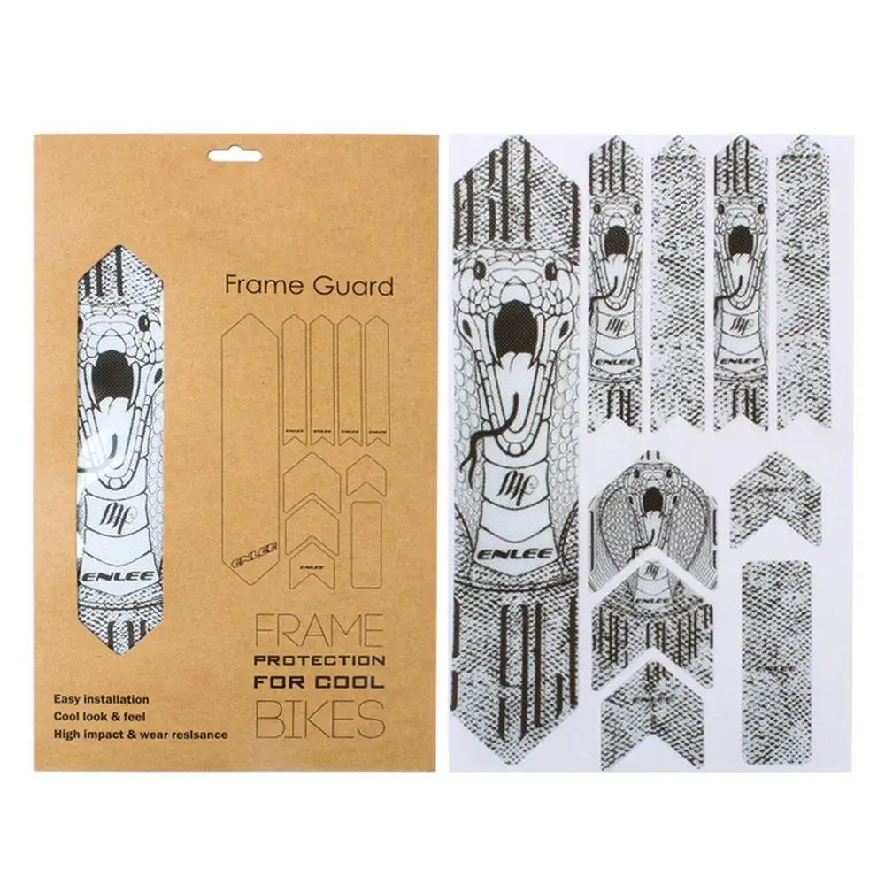 

Durable Equipment Tool Bicycle Protection PVC Bicycle Sticker Scratch Prevention Ageing Ultraviolet-Proof 2 Style Transparent