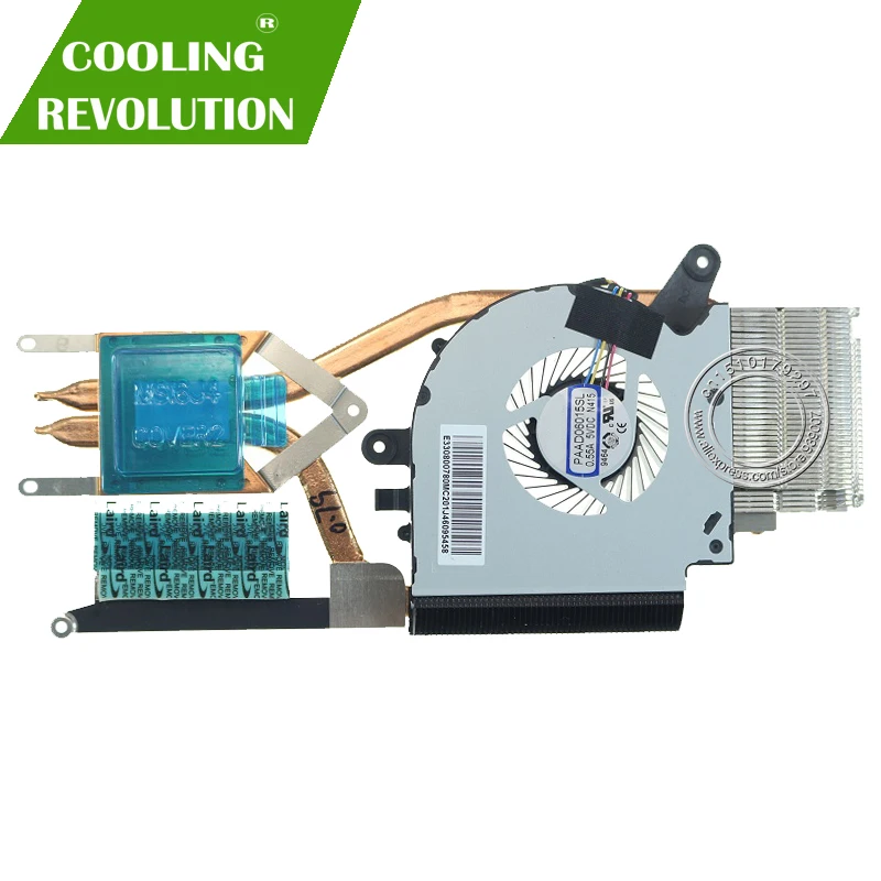 Cpu Ventilador do Dissipador Paad06015sl 0.55a 5vdc N415 4pin E320802261hh700j49000030 para Msi Gf75 Fina Ms17f2 Ms-17f1 Novo - Imagem 4