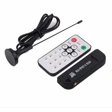 Hot Promotion Super Digital RTL2832U+R820T TV Tuner Receiver with antenna for PC for Laptop Support SDR Wholesale