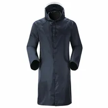 Зимние мужские Длинные куртки пальто с капюшоном легкий водонепроницаемый плащ длинное повседневное светоотражающее пальто дождевик jaqueta masculino