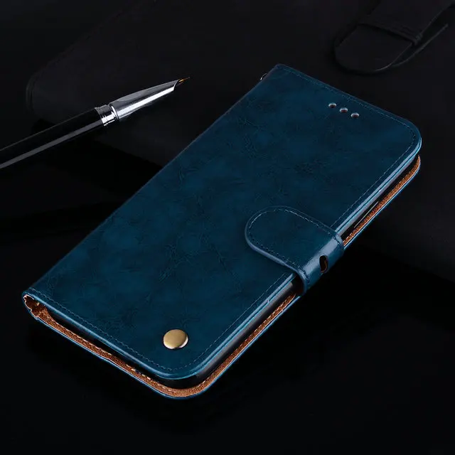 Синий Роскошный чехол для Redmi Note 7 Pro, чехол для Xiaomi Redmi 7, кожаный чехол-бумажник для Redmi Note 8 Pro Redmi8 7A 7 A A7 7 S, откидная крышка - Цвет: Синий