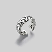 

Sterling Silver Ring Men's Fashion Fashion Jewelry Women Lovers S925 Christmas Gift Punk Style