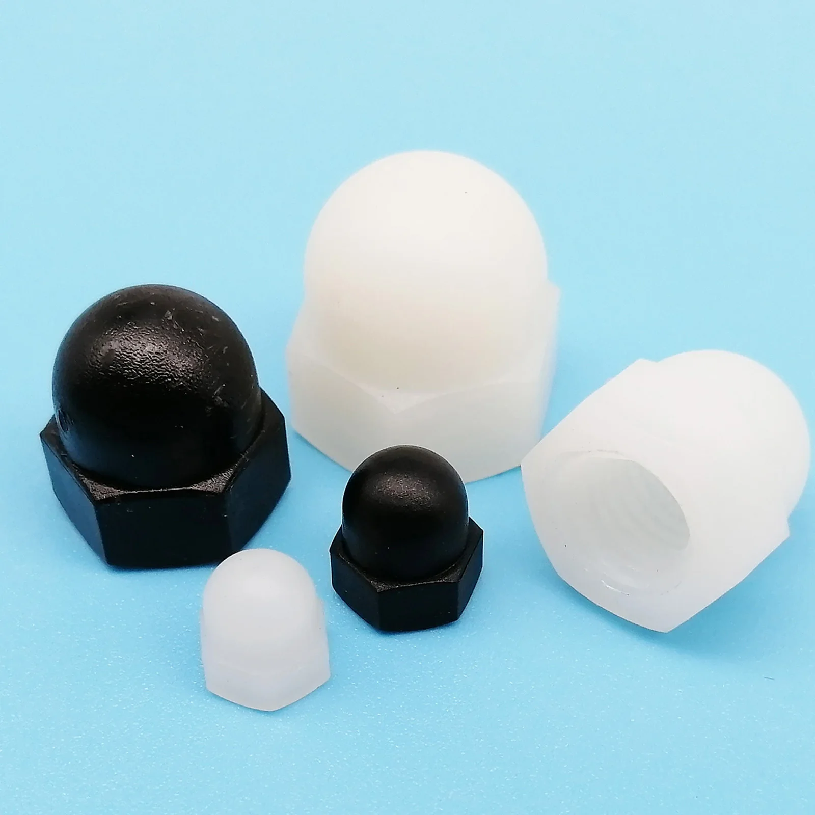 Nylon Plastic Dome Nuts Acorn Nut Cap Nuts for Bolts & Screws M3 M4 M5 M6 M8 M10 