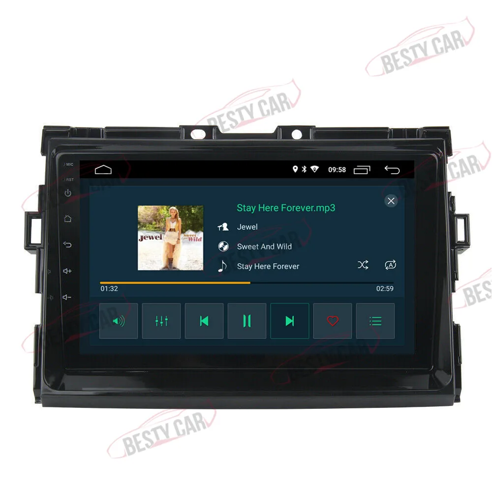 Top 9" Android 9.0 Car Multimedia Player Stereo Radio GPS Navigation for Toyota Previa 2006 07 08 09 10 11 2012 Head Unit 2.5D+IPS 5