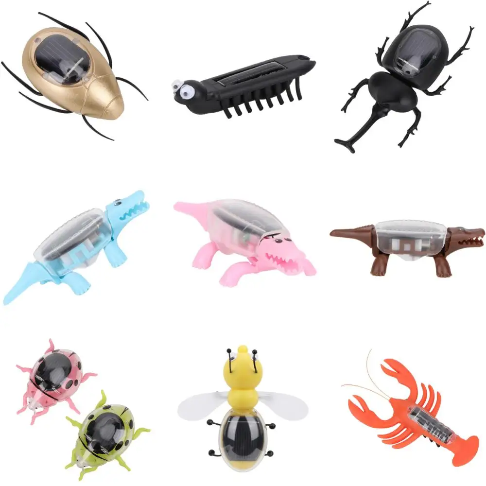 Solar Insect Toy Solar Powered Animal Science Toy Early Educational Solar Toys Parent-child Interactive Toys For Children Gift