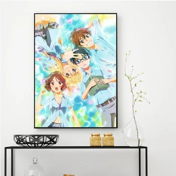 

Canvas Wall Artwork Painting Home Decoration Your Lie in April Animation Nordic Poster Printed Modular Pictures For Living Room