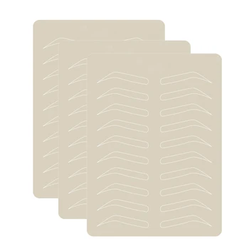 

10pcs Inkless No Ink Permanent Makeup PMU Brow Eyebrow Lips Tattoo Practice Skin Sheet for Needle Machine Accessories Supply Kit
