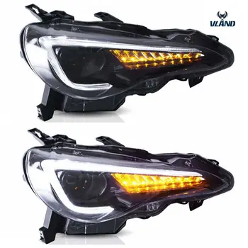 

VLAND factory for car head lamp for 86 headlight 2013 2014 2015 for Subaru BRZ head light with moving signal