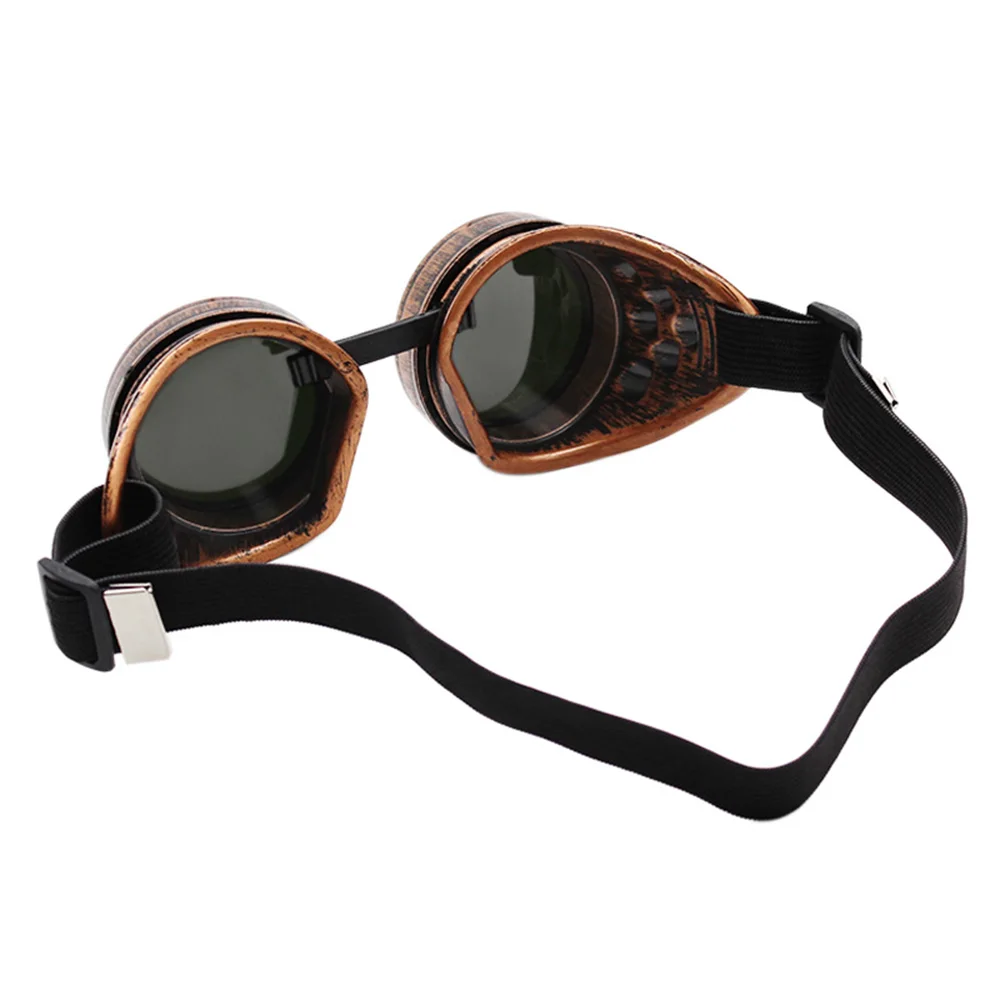 Heavy Metal Vintage Welder Goggles Retro Labor Glasses Steampunk Gothic Style Welding Punk Man Woman Protective Eyes Cosplay